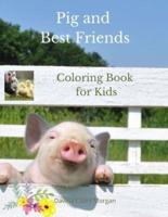 Pig and Best Friends Coloring Book for Kids