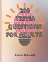 200 Trivia Questions For Adults