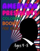 American Presidents Coloring Books For Kids Ages 4-8