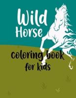 Wild Horses Coloring Book for Kids