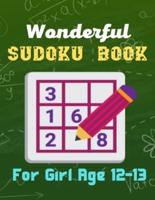 Wonderful Sudoku Book For Girl Age 12-13
