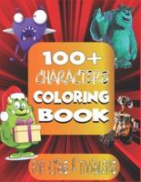 100+ Characters Coloring Book Kids & Toddlers