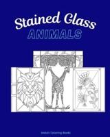Stained Glass Animals: Adult Coloring Book for Relaxation Relief...