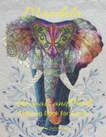 Mandala Animals and Birds Coloring Book for Adults