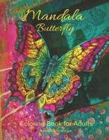 Mandala Butterfly Coloring Book for Adults