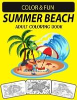 Summer Beach Adult Coloring Book