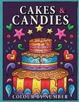 Cakes & Candies Colour by Number: Coloring Book for Kids Ages 4-8