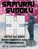 Samurai Sudoku Puzzles Large Print For Adults and Kids Very Easy Volume 2