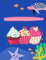 Cupcake Coloring Book For Girls
