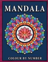 Mandala Colour by Number: Coloring Book for Kids Ages 8-12