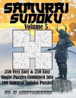 Sudoku Samurai Puzzles Large Print for Adults and KIds Very Easy + Easy