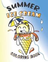 Summer Ice Cream Coloring Book