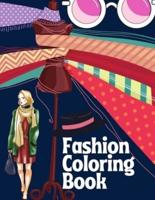 Fashion Coloring Book: Brain Activities and Coloring book for Brain Health with Fun and Relaxing
