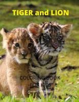Tiger and Lion Coloring Book for Kids