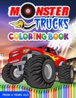 Monster trucks coloring book: Monster truck coloring book   Monster truck coloring gift idea   8,5 x 11 po, 94 pages   For boys from 4 years old.