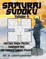 Sudoku Samurai Puzzles Large Print for Adults and Kids Easy Volume 9