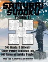 Sudoku Samurai Puzzles Large Print for Adults and Kids Standard Volume 11