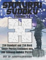 Sudoku Samurai Puzzles Large Print for Adults and Kids Standard and Hard Volume 14