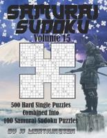 Sudoku Samurai Puzzles Large Print for Adults and Kids Hard Volume 15