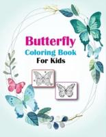Butterfly Coloring Book for Kids: 50 Amazing and Cute Butterflies for Color Learn and fun   Butterfly Activity Coloring Book for Kids