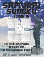 Sudoku Samurai Puzzles Large Print for Adults and Kids Hard Volume 16