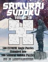 Sudoku Samurai Puzzles Large Print for Adults and Kids Extreme Volume 26
