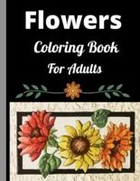 Flowers Adult Coloring Book