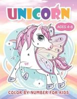 Unicorn Color by Numbers for Kids Ages 4-8: Beautiful Butterfly Unicorn Coloring Book for Kids and Educational Activity Books for Kids (Unicorns Coloring Book Gifts for Girls And More Fantasy)