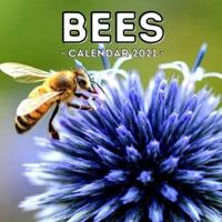 Bees Calendar 2021: 16-Month Calendar, Cute Gift Idea For Bee Lovers Men & Women