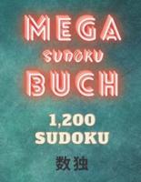 Mega Sudoku Buch: 1,200 einfach & mittel Sudoku