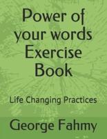 Power of Your Words Exercise Book
