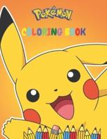 Pokemon Coloring Book: Amazing Jumbo Pokemon Coloring Book For Kids Ages 3-7, 4-8, 8-10, 8-12, Pikachu, Fun,(Pokemon Books For Kids)