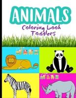 Animals Coloring Book for Toddlers, Kindergarten and Preschool Age