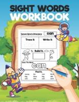 Sight Word Workbook Book: Letter and Word Tracing For Kindergarten and Preschools Kids, Letter Tracing Book for Kids Ages 3-5, Toddlers Sight Words Workbook Paperback