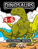 Dinosaurs Coloring Book for Kids Ages 4-6