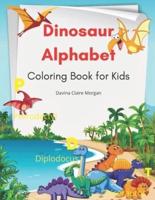 Dinosaur Alphabet Coloring Book for Kids