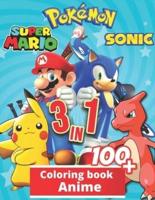 3 in 1 Anime Coloring Book