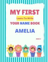 My First Learn-To-Write Your Name Book: Amelia