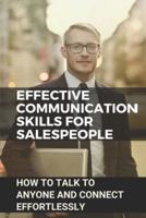 Effective Communication Skills For Salespeople