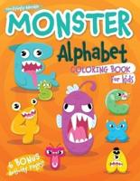 Monster Alphabet Coloring Book for Kids