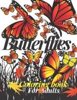 Butterflies Coloring Book For Adults: Butterfly Stress Relieving Designs