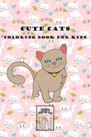 Cute Cats Coloring Book for Kids Ages 4-8: 30 Designs, Best Relaxing Coloring and Activities