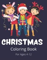 Christmas Coloring Book: A Cute Winter Holiday Relaxing Christmas Scenes Coloring Book for Kids