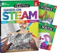 180 Days Steam, Science, & Math Grade 6: 3-Book Set