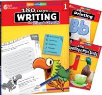 180 Days Writing, Spelling, & Printing Grade 1: 3-Book Set