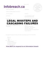 Infobreach.ca: Legal Missteps and Cascading Failures