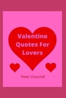 Valentine Quotes For Lovers