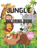 JUNGLE COLOUR BOOK: Children color book for ages 3-12