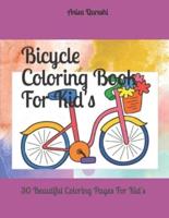 Bicycle Coloring Book For Kid's