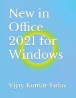 New in Office 2021 for Windows